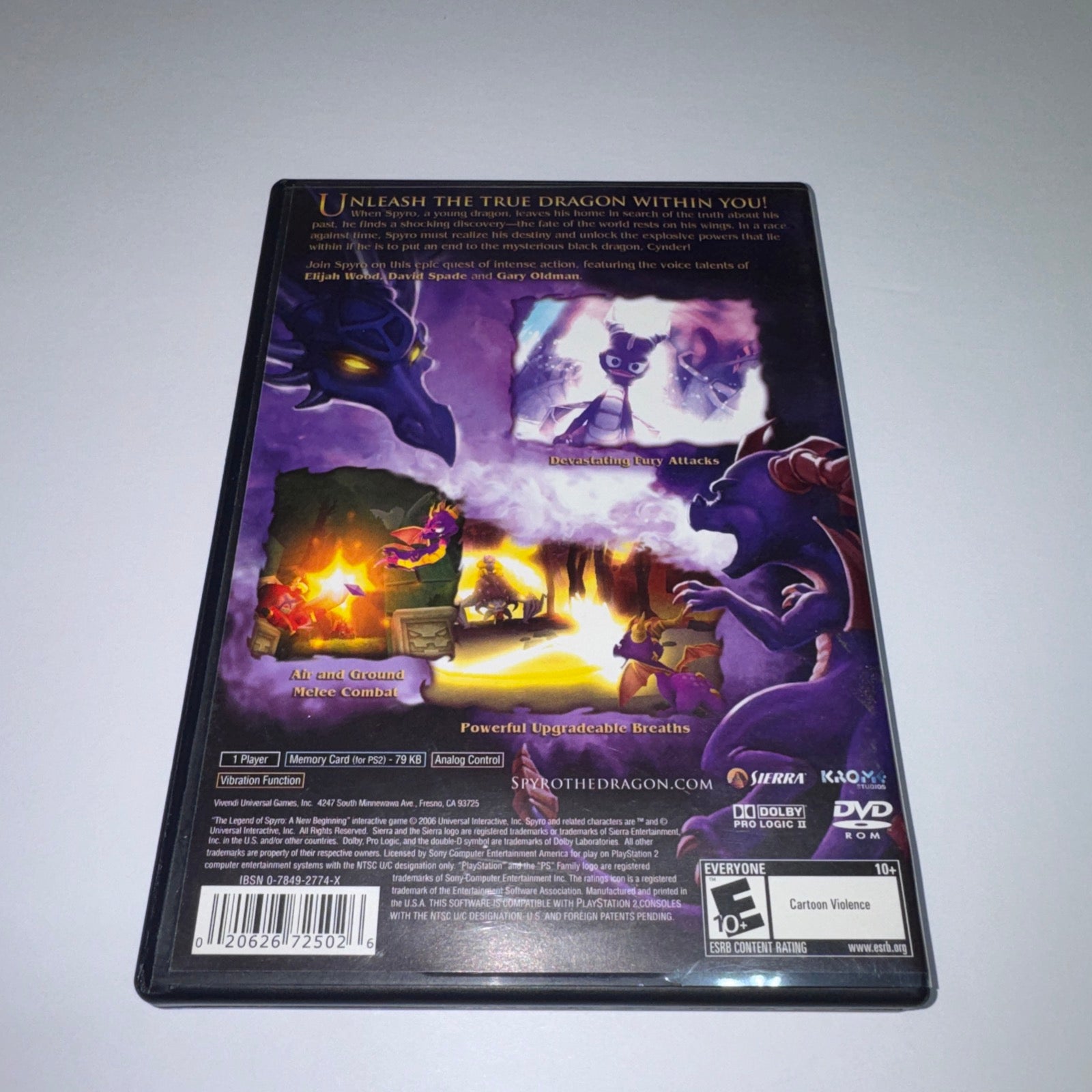 The Legend of Spyro: A New Beginning (Sony PlayStation 2 PS2) CIB with Manual