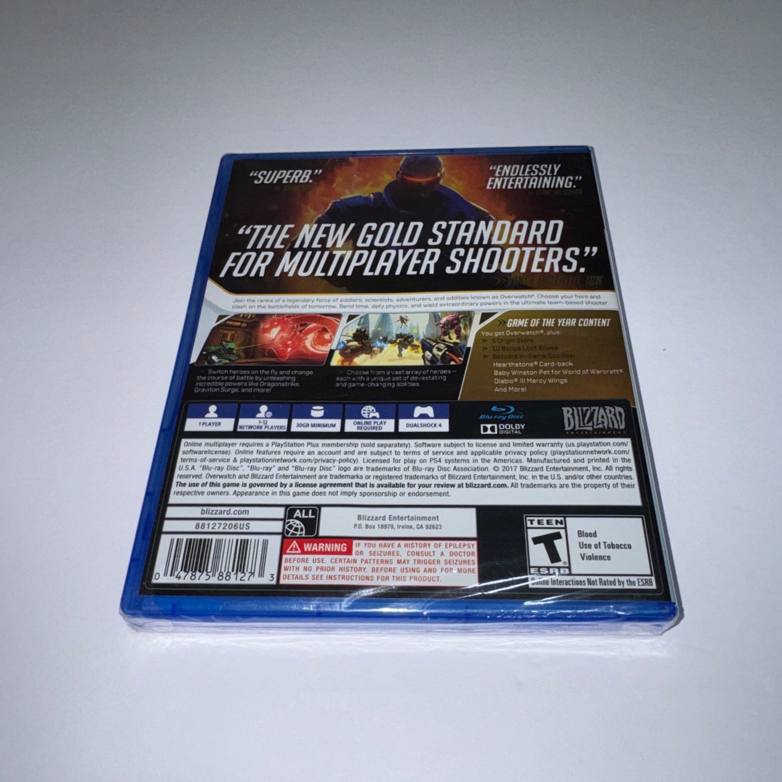 SEALED - Overwatch Game of the Year Edition PS4 Video Game Complete