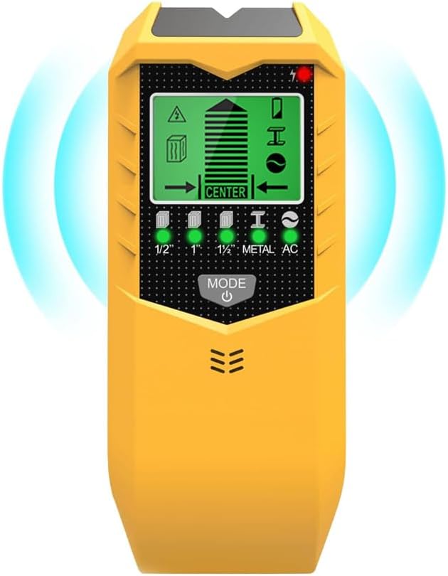 Stud Finder Wall Scanner - 5 in 1 Stud Finder Tool with Smart Microprocessor Chip and HD LCD Display