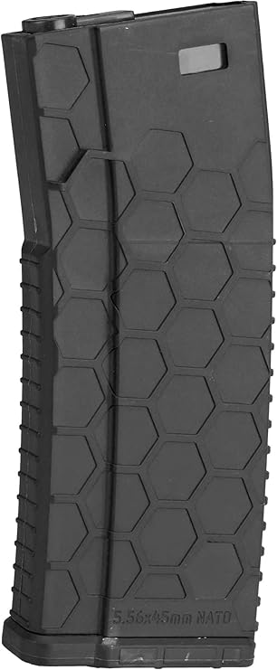Hexmag Airsoft 120rds Polymer Mid-Cap Magazine for M4 / M16 Series Airsoft AEG Rifles (5 Pack)