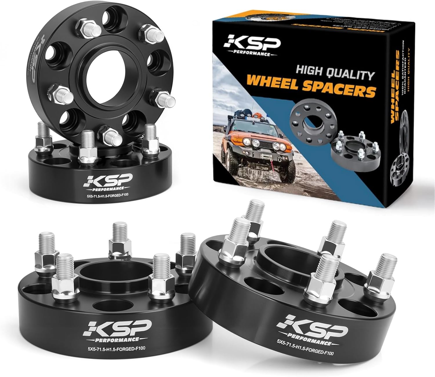 KSP 5×5 Wheel Spacers – 1.5” / 38mm (Set)