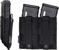 IDOGEAR Triple Mag Pouch Elastic Molle Magazine Pouches Open-top Carrier for M4/M16/AR/AK Rifle Magazines