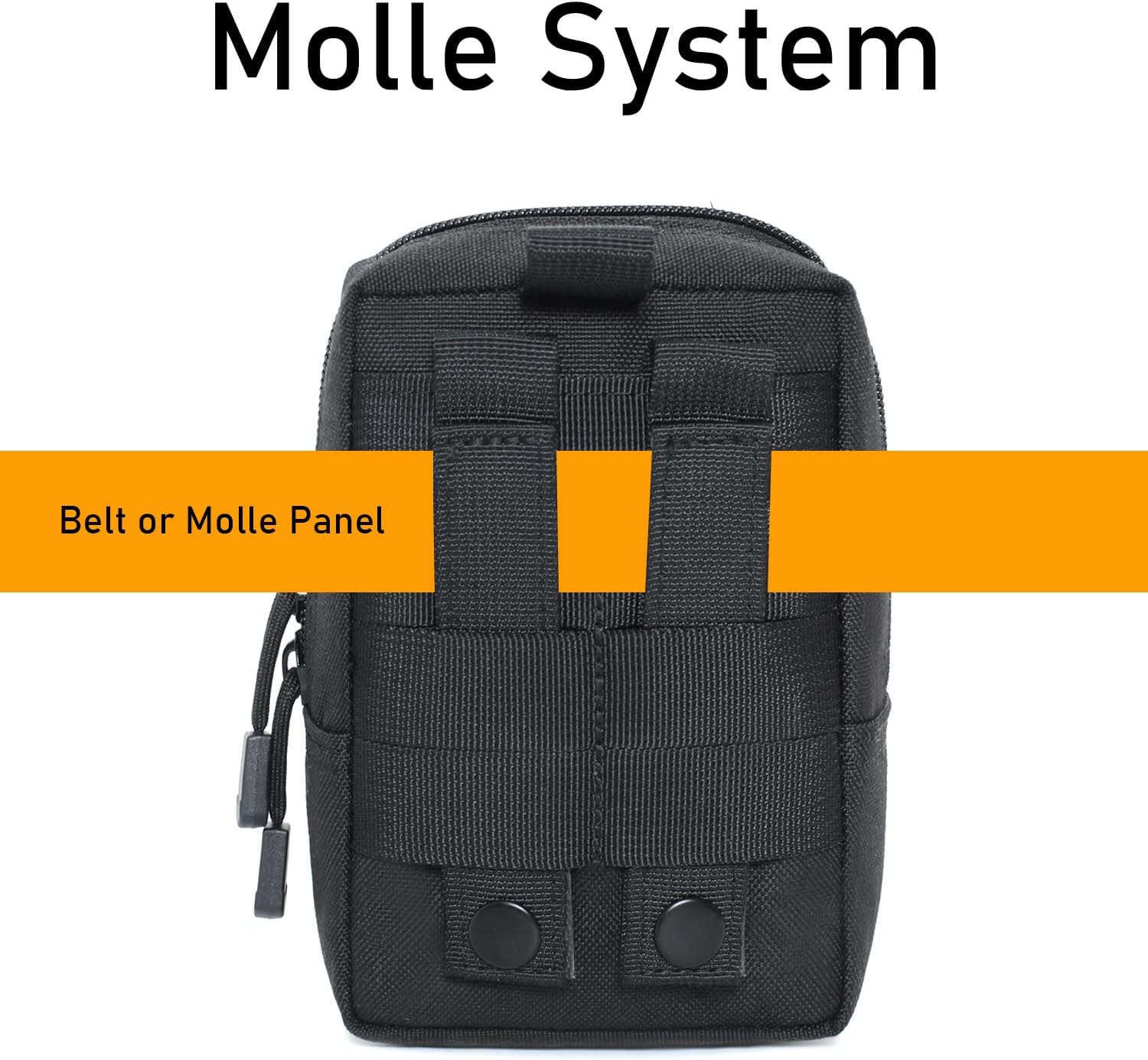 2 Pack Molle Pouches - Tactical Compact Water-Resistant EDC Pouch