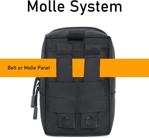 2 Pack Molle Pouches - Tactical Compact Water-Resistant EDC Pouch