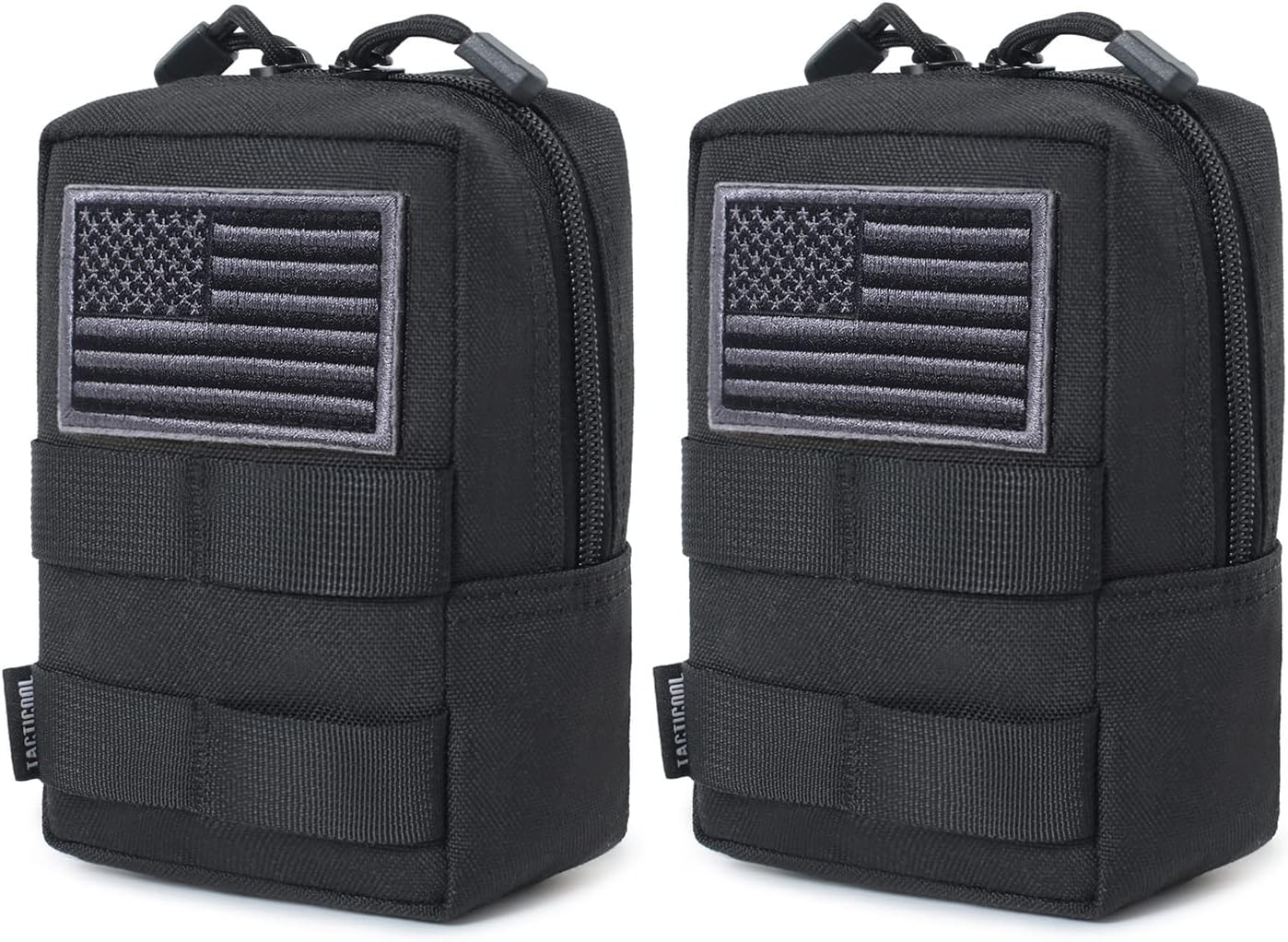 2 Pack Molle Pouches - Tactical Compact Water-Resistant EDC Pouch