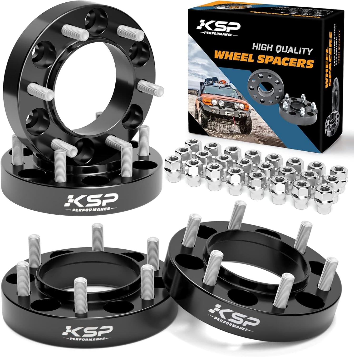 KSP 1.25” Hubcentric Wheel Spacers – 6×5.5 (Set of 2)