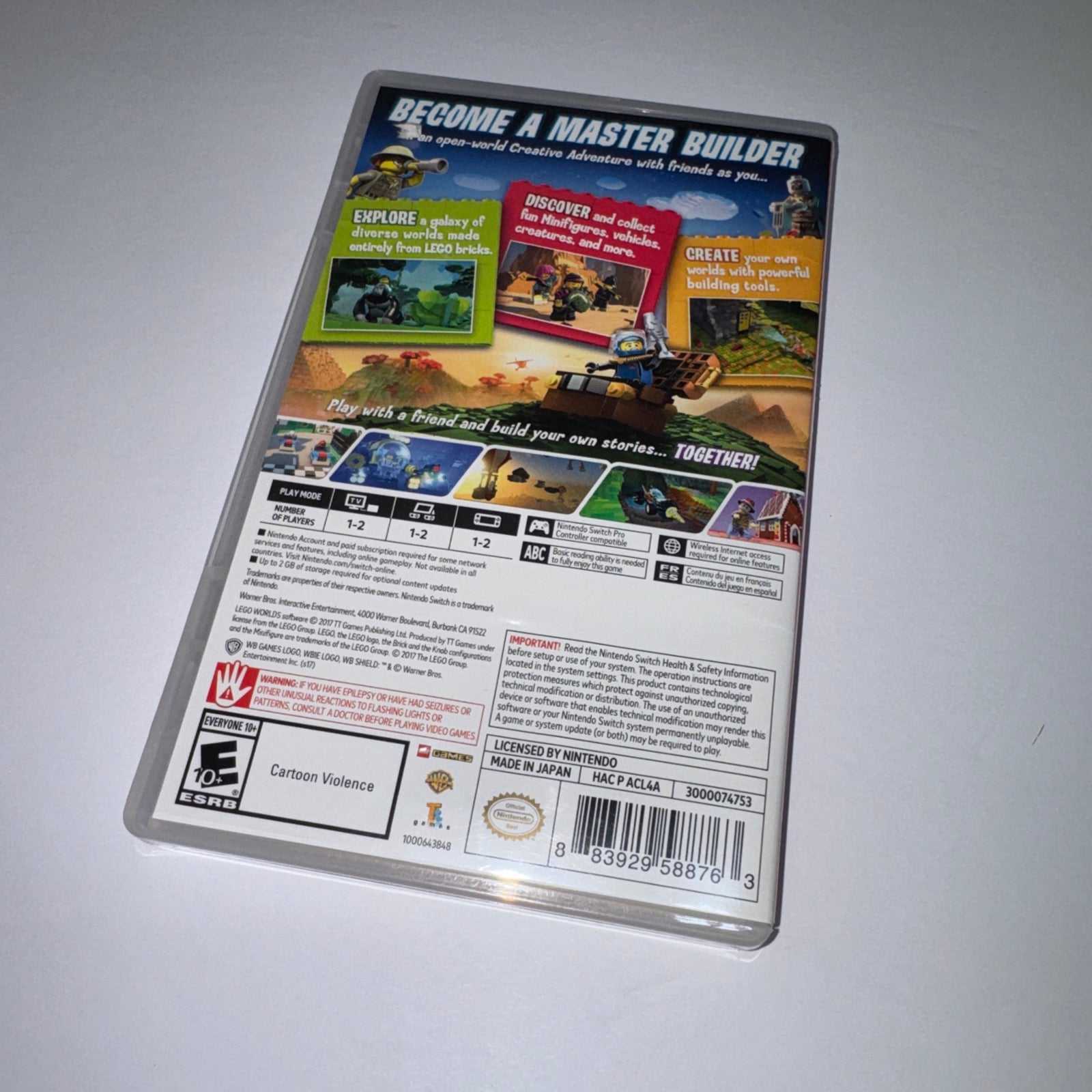 LEGO Worlds (Nintendo Switch) Complete - Game, Box, Manual!