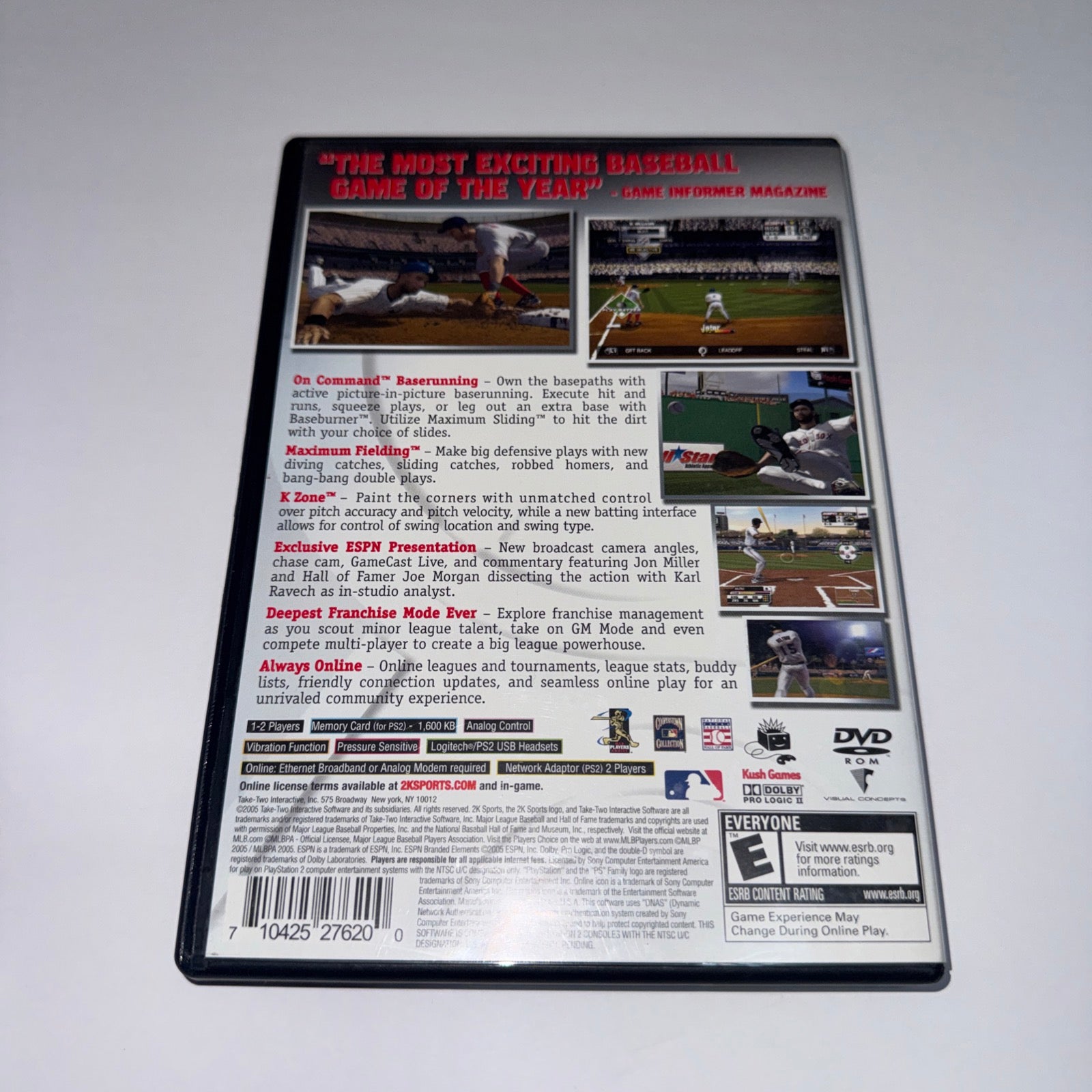 Major League Baseball MLB 2K5 (PlayStation 2 PS2) CIB COMPLETE