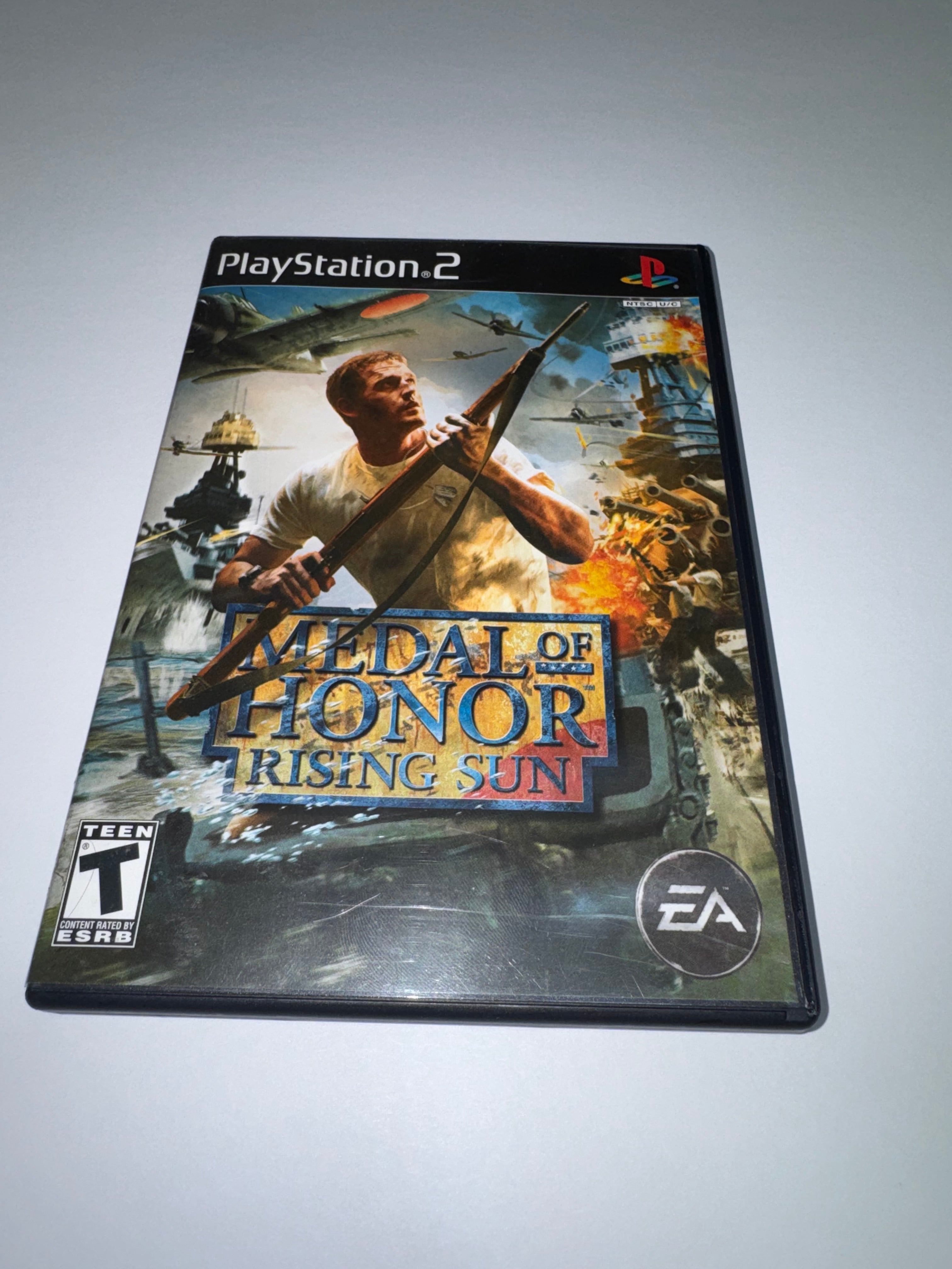 Medal of Honor: Rising Sun - (PS2, 2003) - Box and near mint Disc - NO Manual