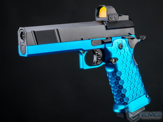 EMG Custom "Stella" 2011 Hi-CAPA Airsoft GBB Handgun w/ Minimalist Optic Ready Utility Slide