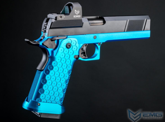 EMG Custom "Stella" 2011 Hi-CAPA Airsoft GBB Handgun w/ Minimalist Optic Ready Utility Slide