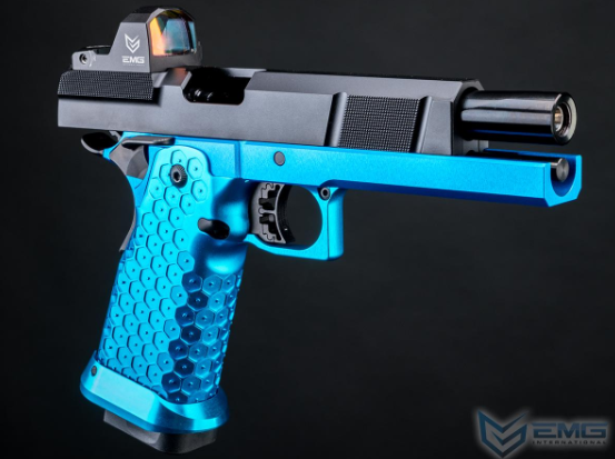 EMG Custom "Stella" 2011 Hi-CAPA Airsoft GBB Handgun w/ Minimalist Optic Ready Utility Slide