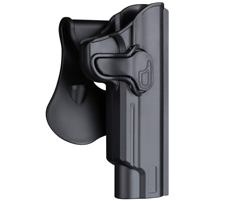 1911 Full Size Holster 5 inch, OWB Holsters for Colt 1911 / Elite Force 1911 / Kimber 1911 / Rock Island Armory 1911 / Springfield 1911 - Index Finger Released | Adjustable Cant | Autolock -Right Hand