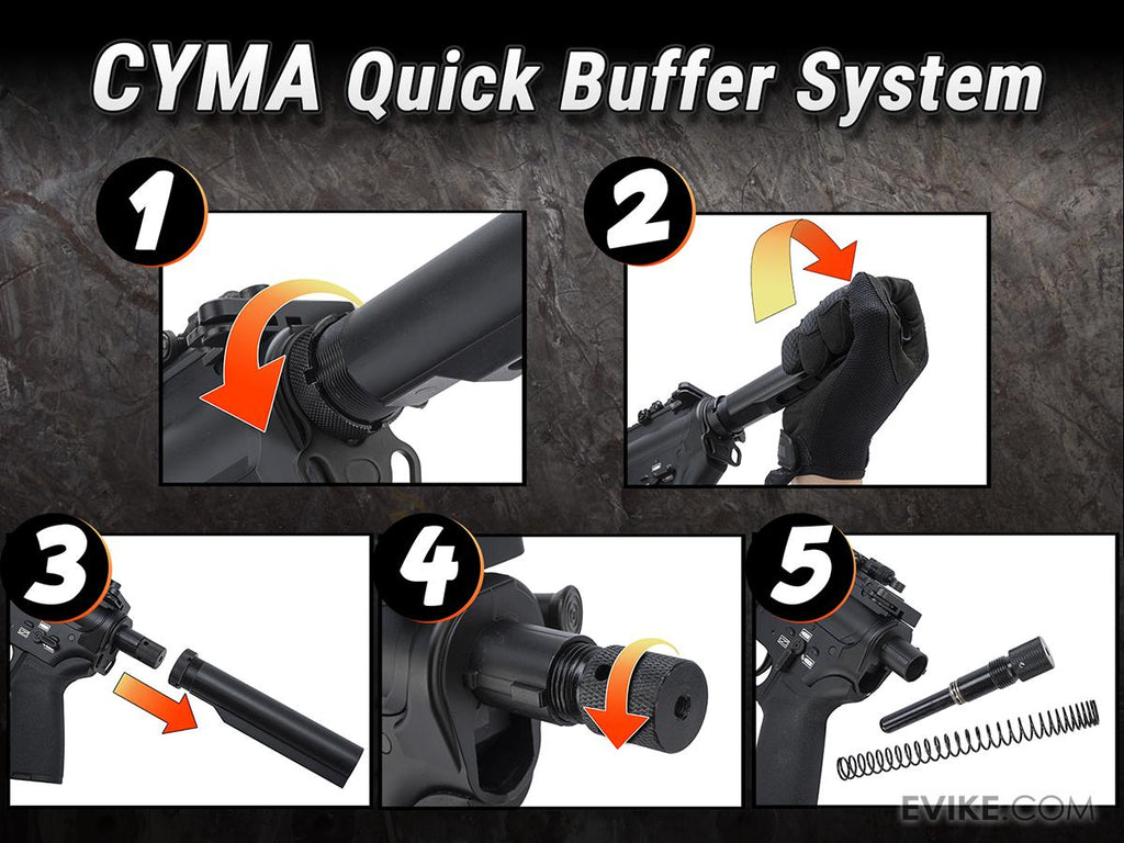 CYMA Full Metal Standard AR-47 QBS Airsoft AEG Rifle (Model: 10" Keymod)