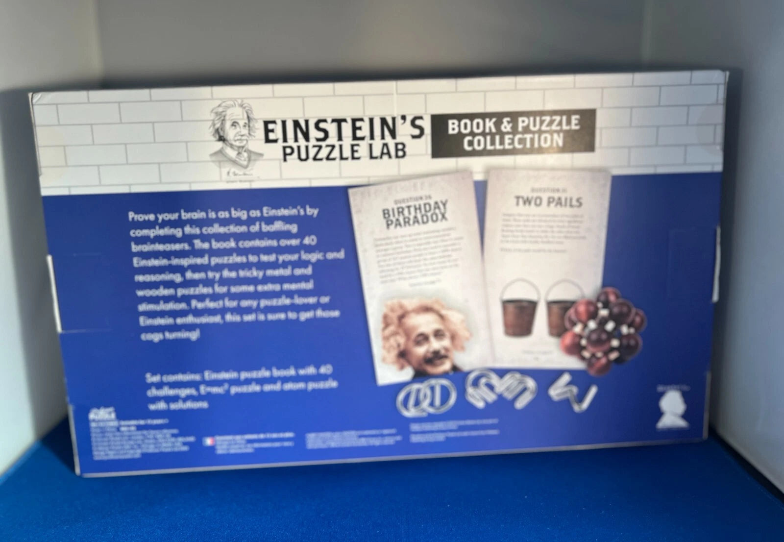Einstein's Puzzle Lab Book & Puzzle Collection w/Over 40 Perplexing Puzzles
